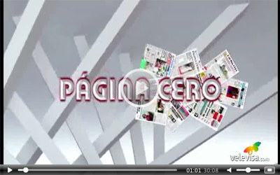 Entrevista a Toñi Nieto y Bauti López en Página Cero (Velevisa) - 26 junio 2015